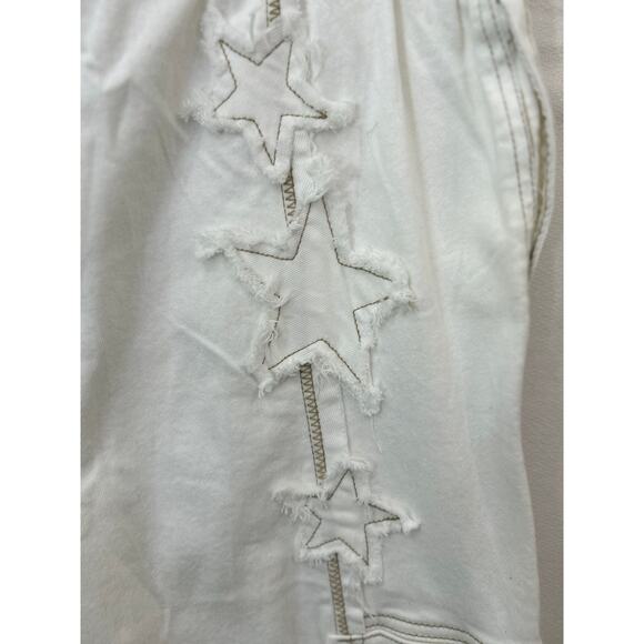 Cute Oli & Hali White Denim Jeans with Stars - Picture 6 of 13